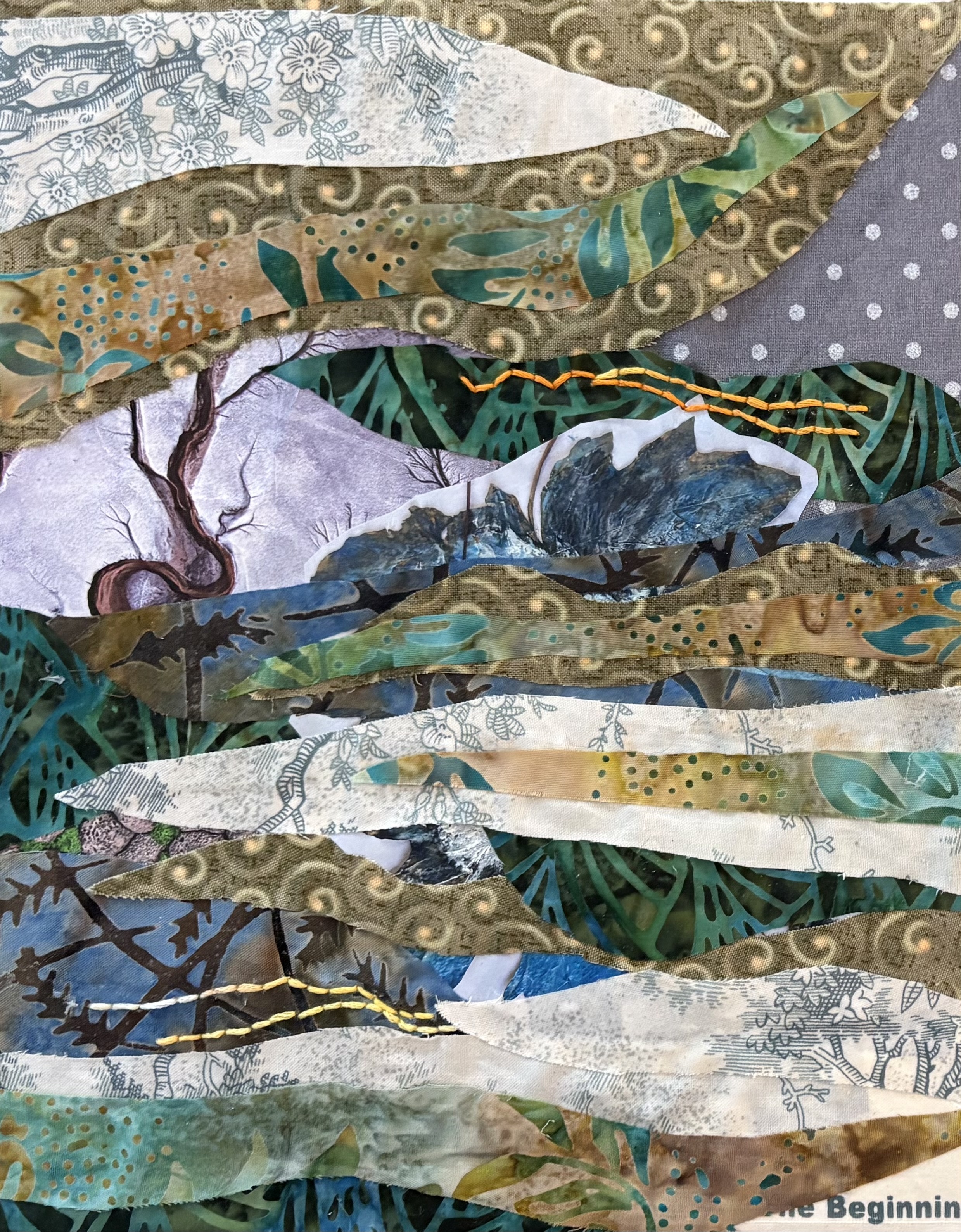 Art and Mindfulness: Fabric Collage